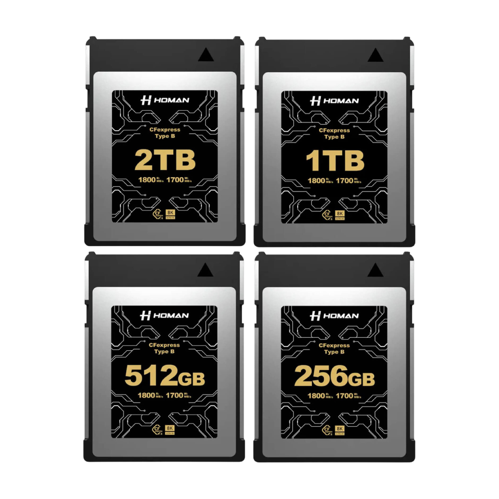 Thẻ Nhớ Homan CFexpress Type-B 256/512GB & 1TB/2TB - Chính Hãng (FullVAT)