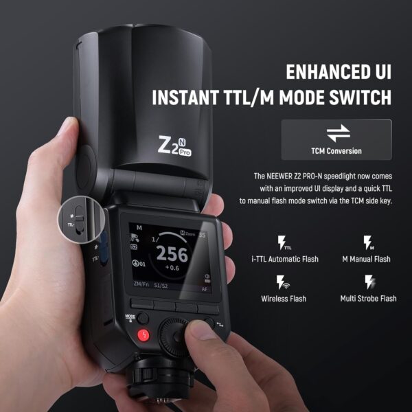 Đèn Flash Máy Ảnh Neewer Z2 Pro 76Ws TTL For Nikon | Chính Hãng (FullVAT) - Hình ảnh 4