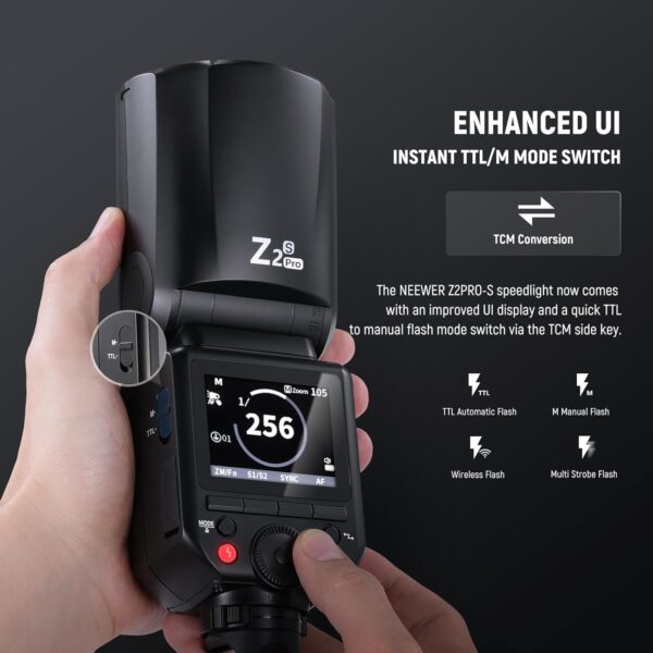 Đèn Flash Máy Ảnh Neewer Z2 Pro 76Ws TTL For Sony | Chính Hãng (FullVAT) - Hình ảnh 4