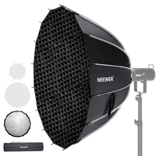 Combo9 – Bộ kit 1 đèn Neewer MS60C RGBWW + Softbox Neewer SF65Q + chân đèn Neewer | Chính Hãng (FullVAT) - Hình ảnh 3