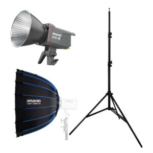 Combo3 – Bộ kit 1 đèn amaran 200xS Bi-Color + Light Dome 90 + chân đèn amaran | Chính Hãng (FullVAT)