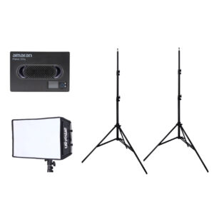 Combo8 - kit 2 đèn amaran Pano 120C RGBWW + 2 chân đèn amaran | Chính Hãng (FullVAT)