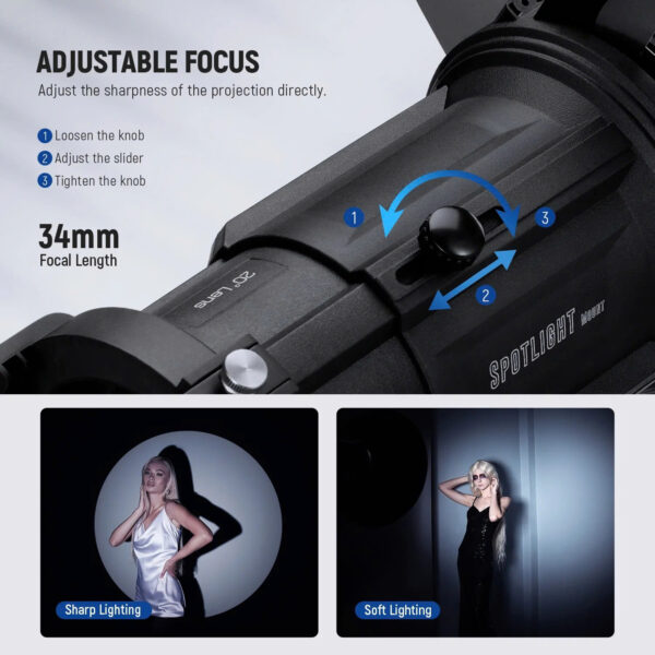 Đầu đèn hiệu ứng Neewer Spotlight Mount LS-39 Set 20° | Chính Hãng (FullVAT) - Hình ảnh 4