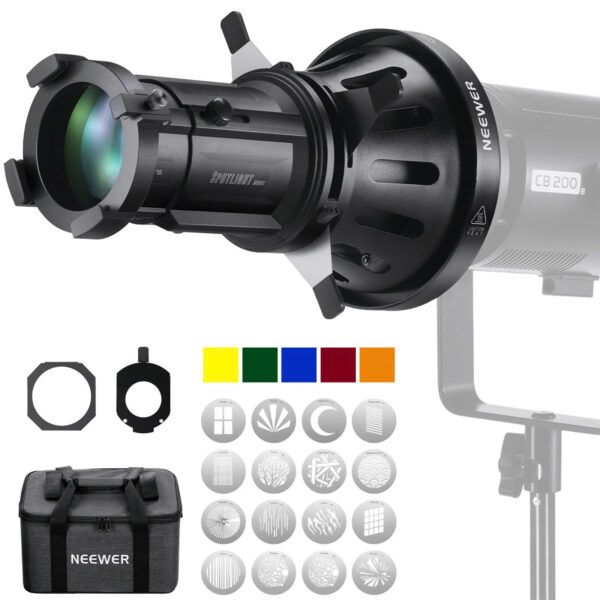 Đầu đèn hiệu ứng Neewer Spotlight Mount LS-39 Set 20° | Chính Hãng (FullVAT)