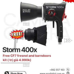 Đèn Aputure STORM 400X ( Chipset LED Baby BLAIR ) | Chính Hãng (FullVAT)