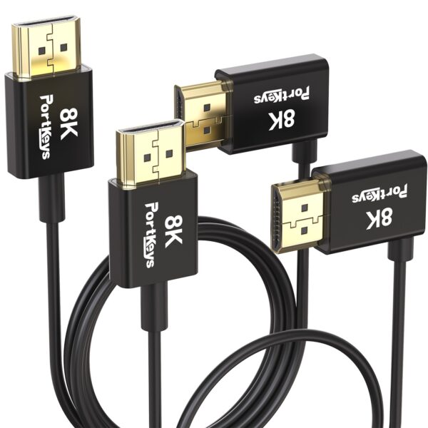 Dây HDMI-Portkeys Ultra-thin 10-Core Coaxial (2.4mm) | Chính Hãng ( FullVAT )