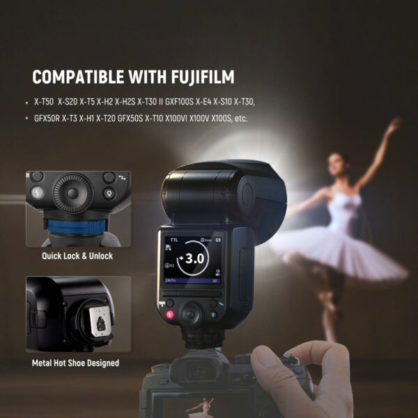 Đèn Flash Máy Ảnh Neewer Z2 Pro 76Ws For Fujifilm | Chính Hãng (FullVAT) - Hình ảnh 5