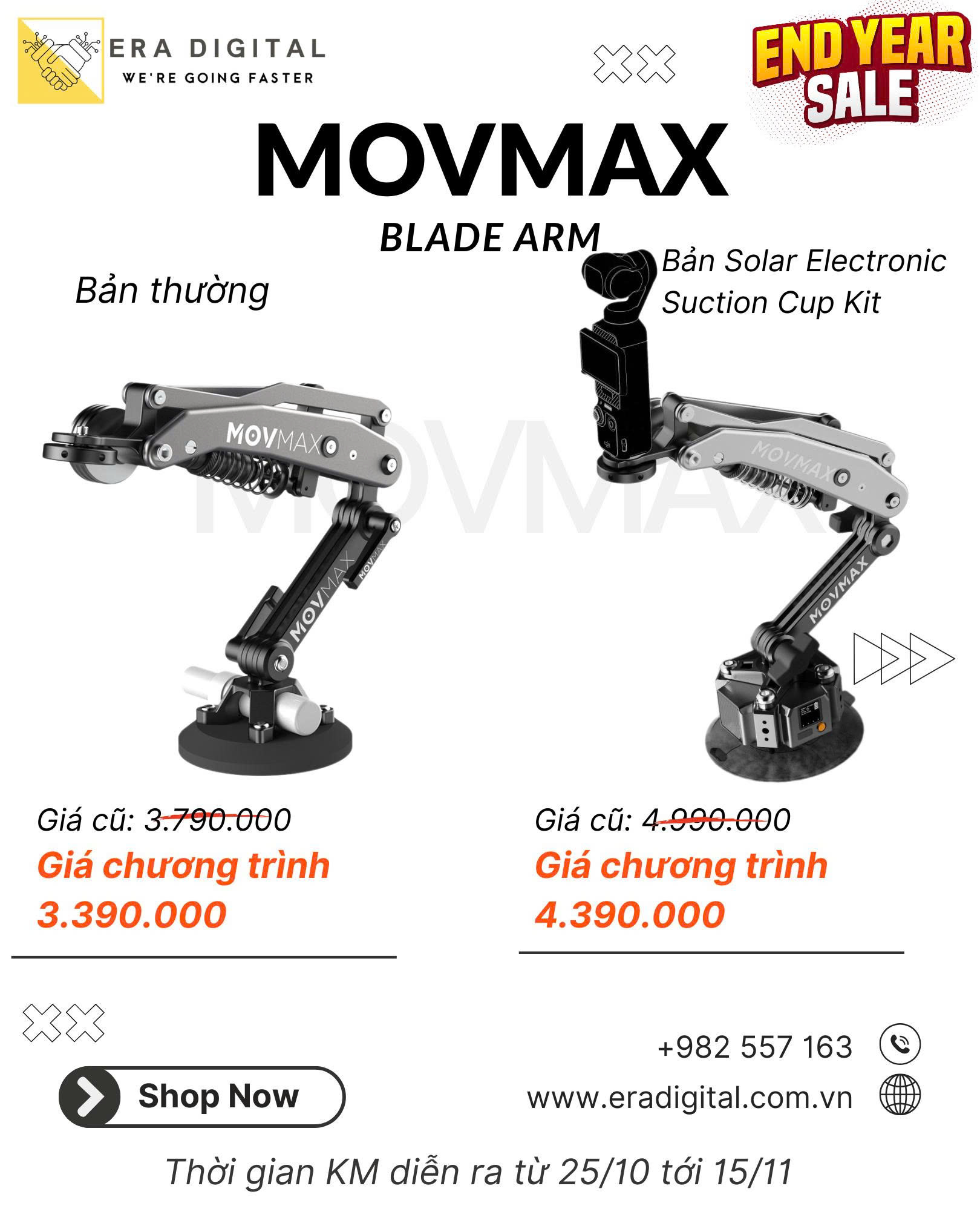 Chương trình khuyến mãi Thẻ Nhớ Homan & Movmax Blade Arm | Chính Hãng (FullVAT) - Hình ảnh 3