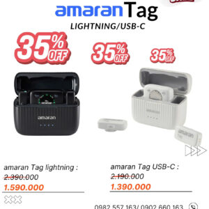 Chương trình khuyến mãi Mic amaran Tag ( Lighning/USB-C ) | Chính Hãng (FullVAT)